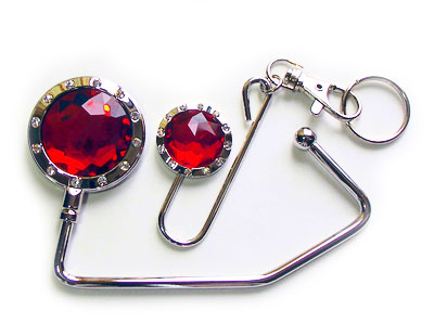 Handbag Hook & Key set - Amber