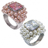 Pearl Ring - Pink