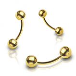 Gold Plated Brow Ball