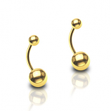 Gold Plated Belly Bar